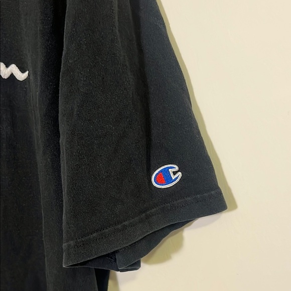 Champion Embroidered Black Short Sleeve Tee, Men’s XL - Picture 4 of 8